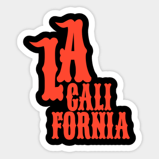 Los Angeles California Latin Style - Los Angeles California Sticker